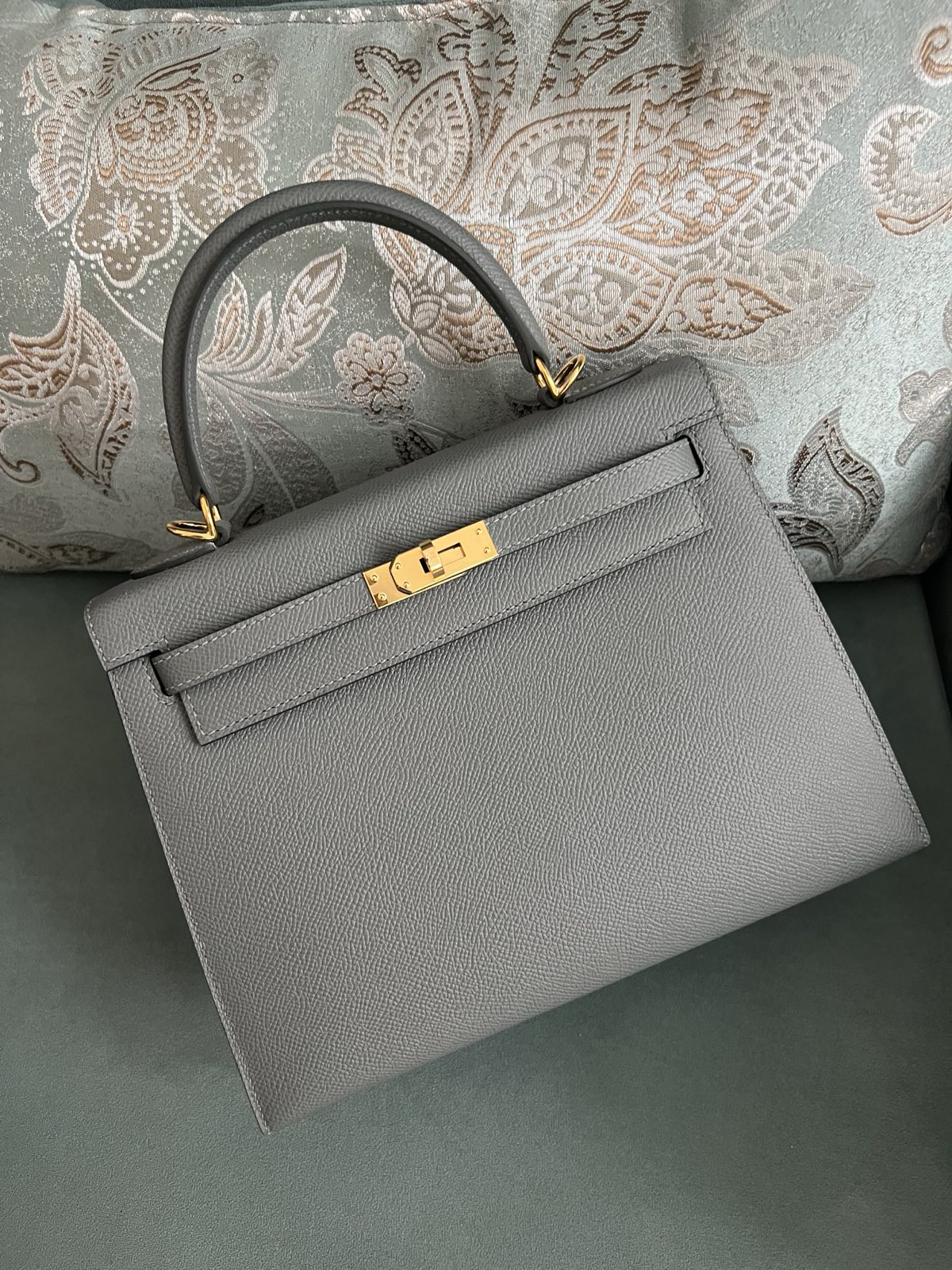 СУМКА HERMES KELLY 25 ручная работа детальное фото