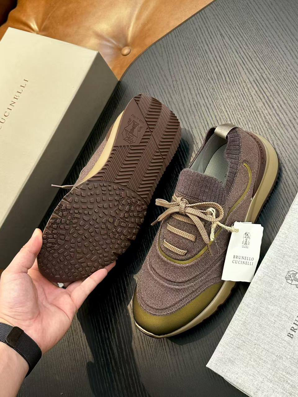 МУЖСКИЕ КРОССОВКИ BRUNELLO CUCINELLI детальное фото