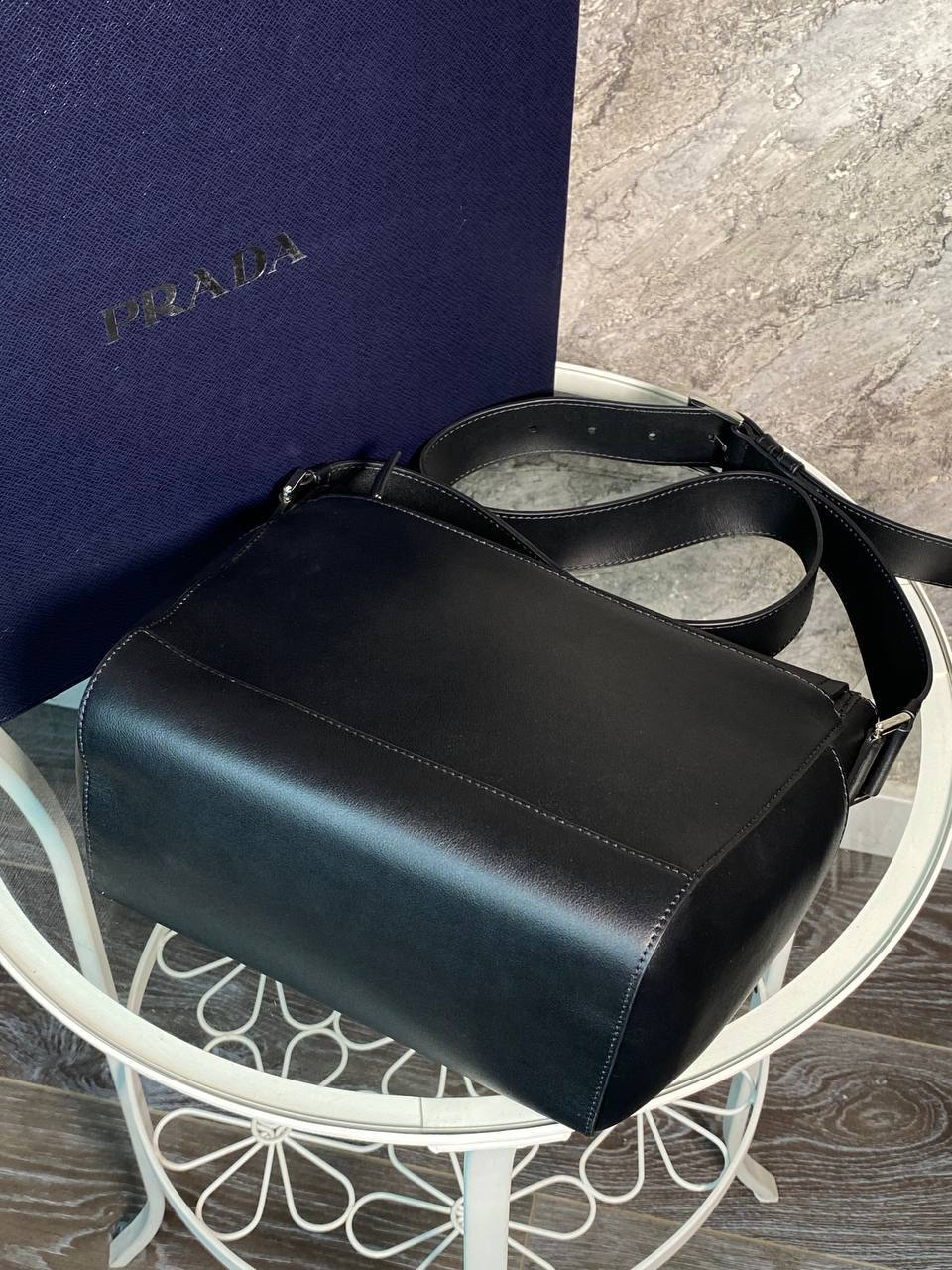 МУЖСКАЯ СУМКА МЕССЕНДЖЕР PRADA детальное фото