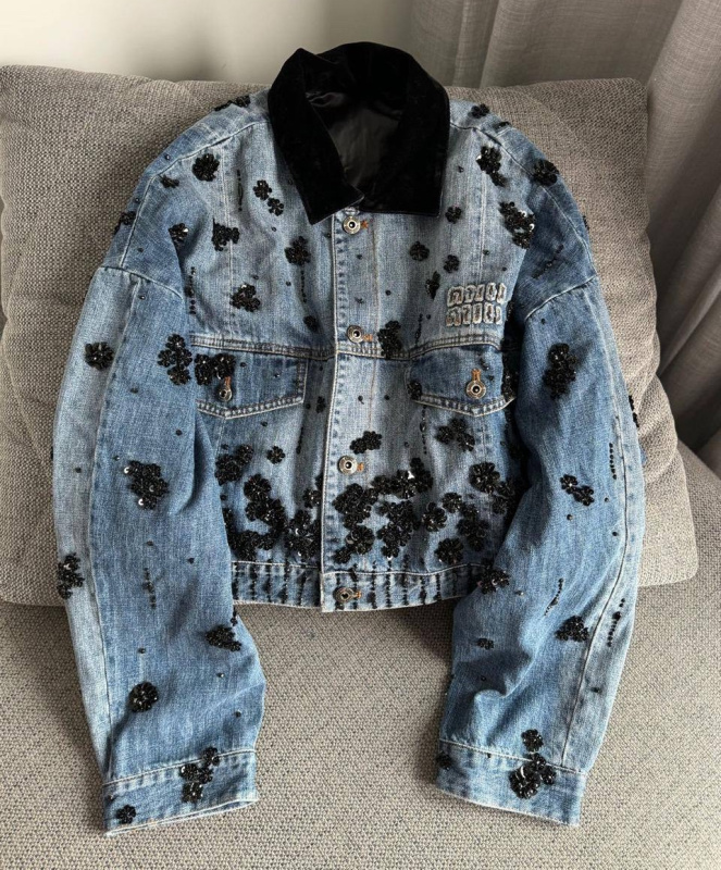 КУРТКА ДЖИНСОВКА MIU MIU фото