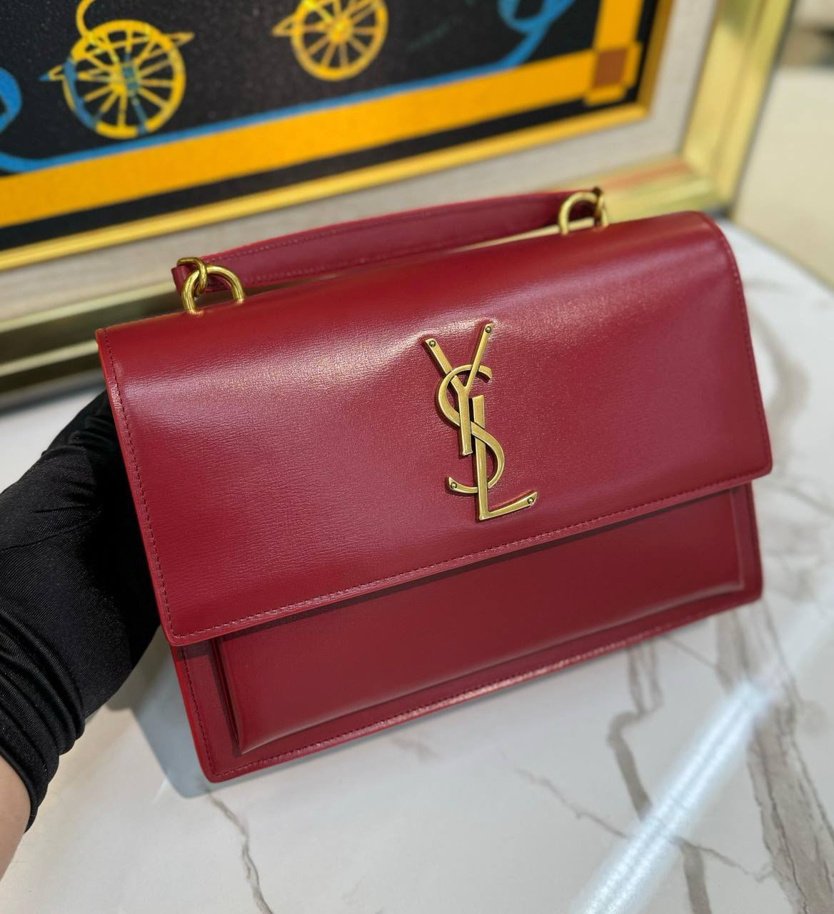 СУМКА SAINT LAURENT SUNSET MEDIUM детальное фото