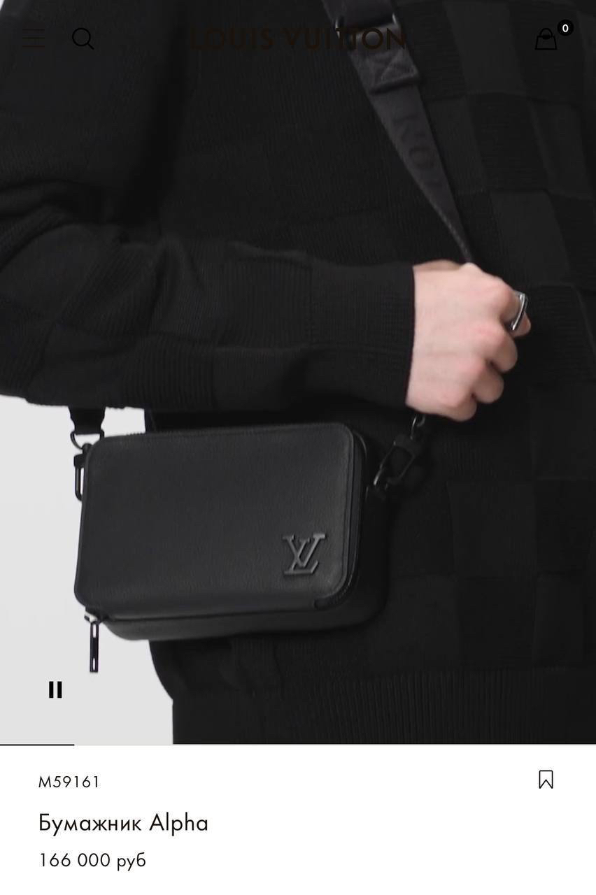 МУЖСКАЯ СУМКА МЕССЕНДЖЕР LOUIS VUITTON детальное фото