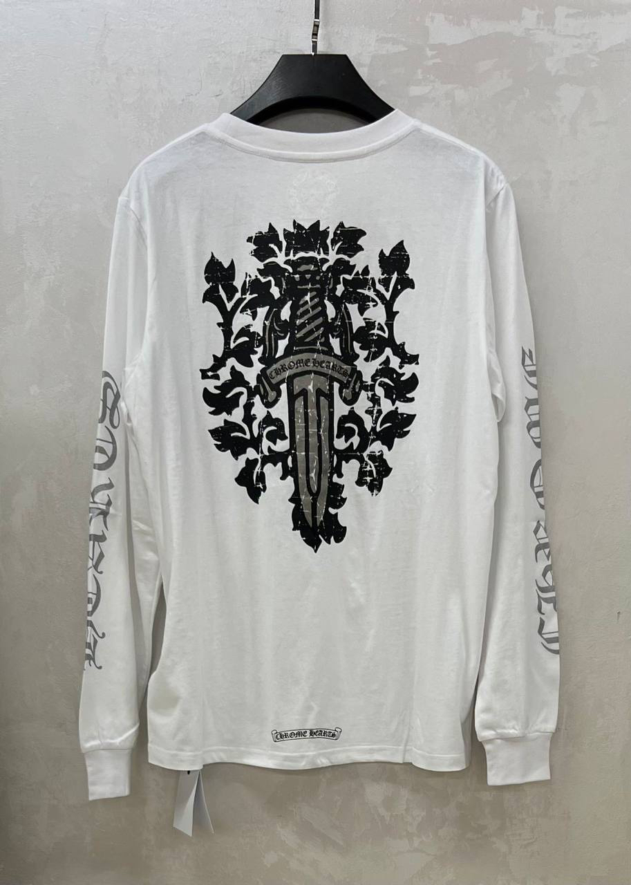 ЛОНГСЛИВ CHROME HEARTS детальное фото
