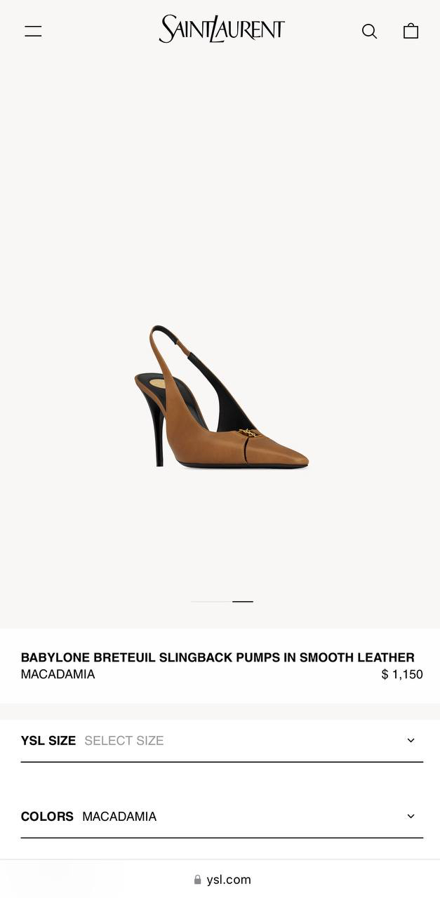 ТУФЛИ SAINT LAURENT детальное фото
