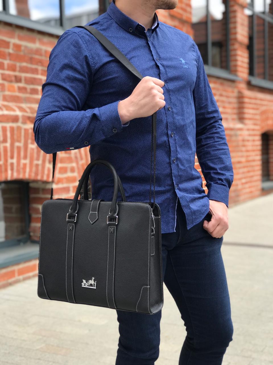 МУЖСКОЙ ПОРТФЕЛЬ HERMES детальное фото