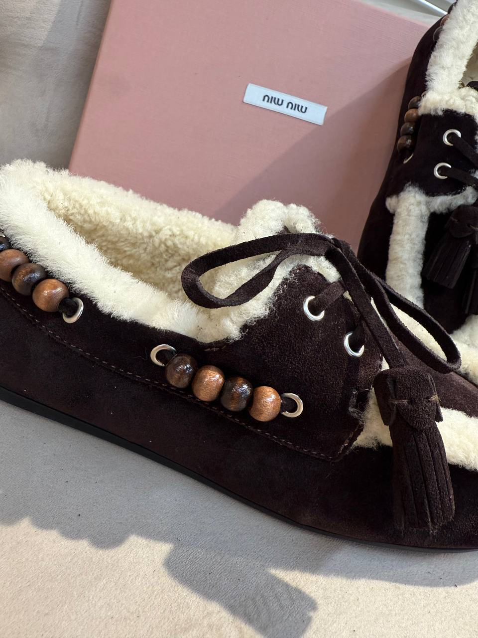 ЛОФЕРЫ MIU MIU детальное фото