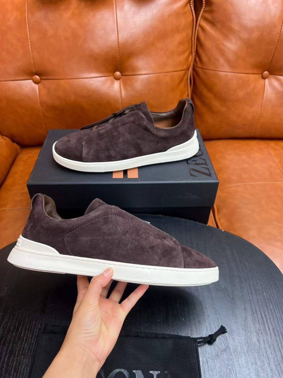 МУЖСКИЕ КЕДЫ ZEGNA детальное фото
