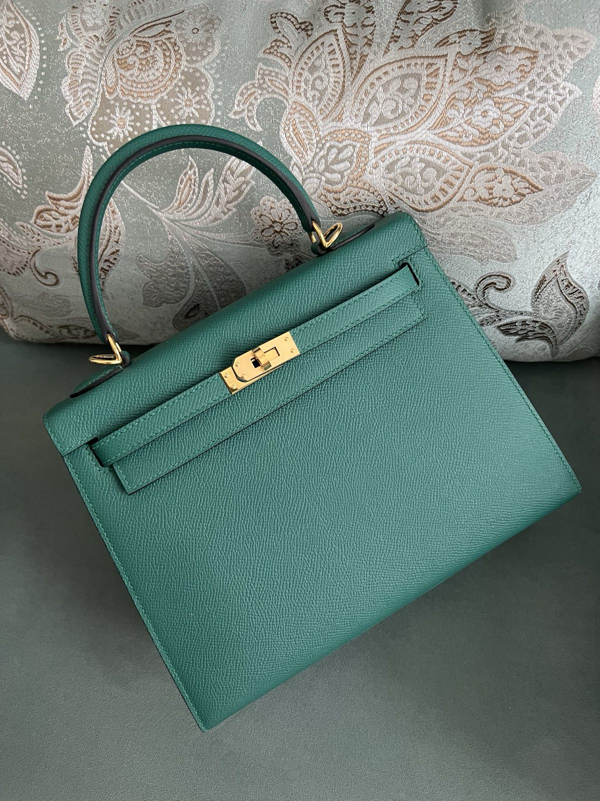 СУМКА HERMES KELLY 25 ручная работа детальное фото