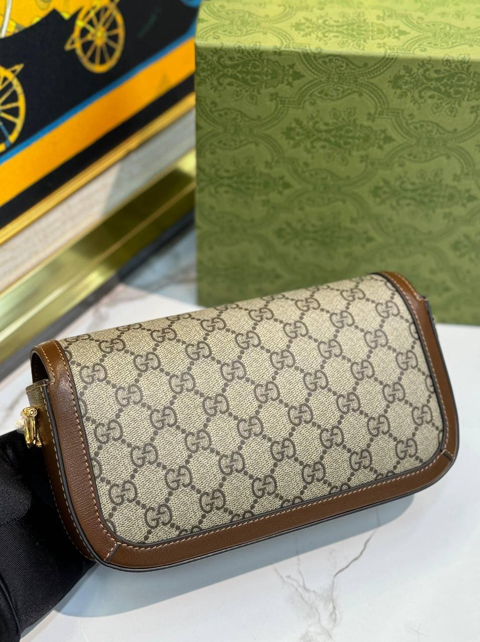 СУМКА GUCCI HORSEBIT 1955 детальное фото