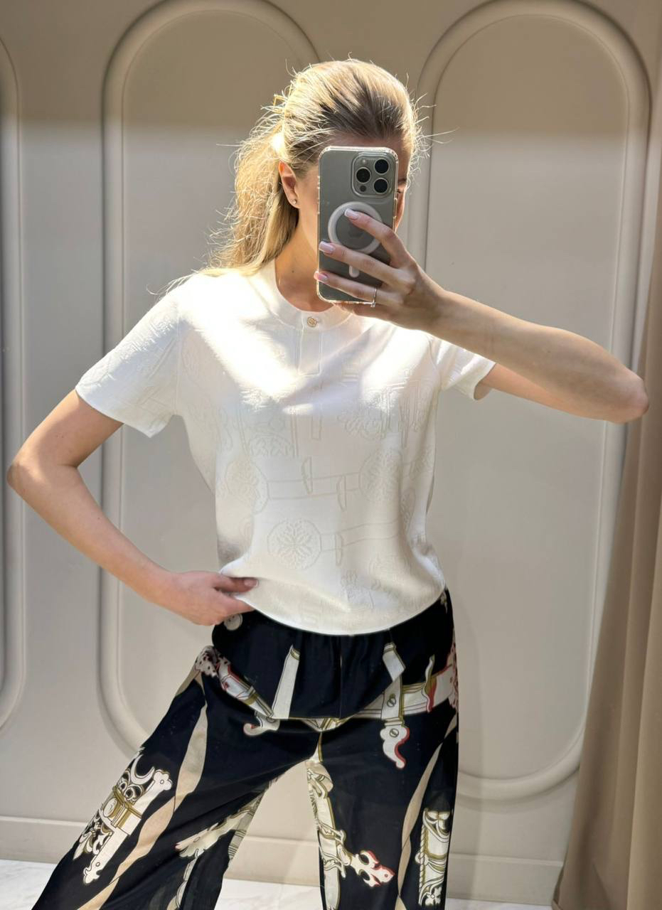 ФУТБОЛКА HERMES детальное фото