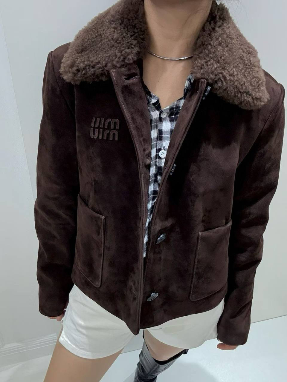 ДУБЛЕНКА MIU MIU детальное фото