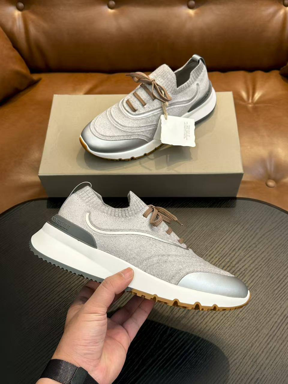 МУЖСКИЕ КРОССОВКИ BRUNELLO CUCINELLI детальное фото