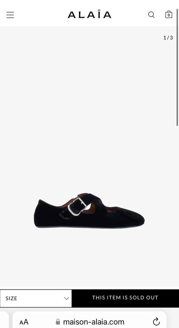 БАЛЕТКИ ALAIA детальное фото