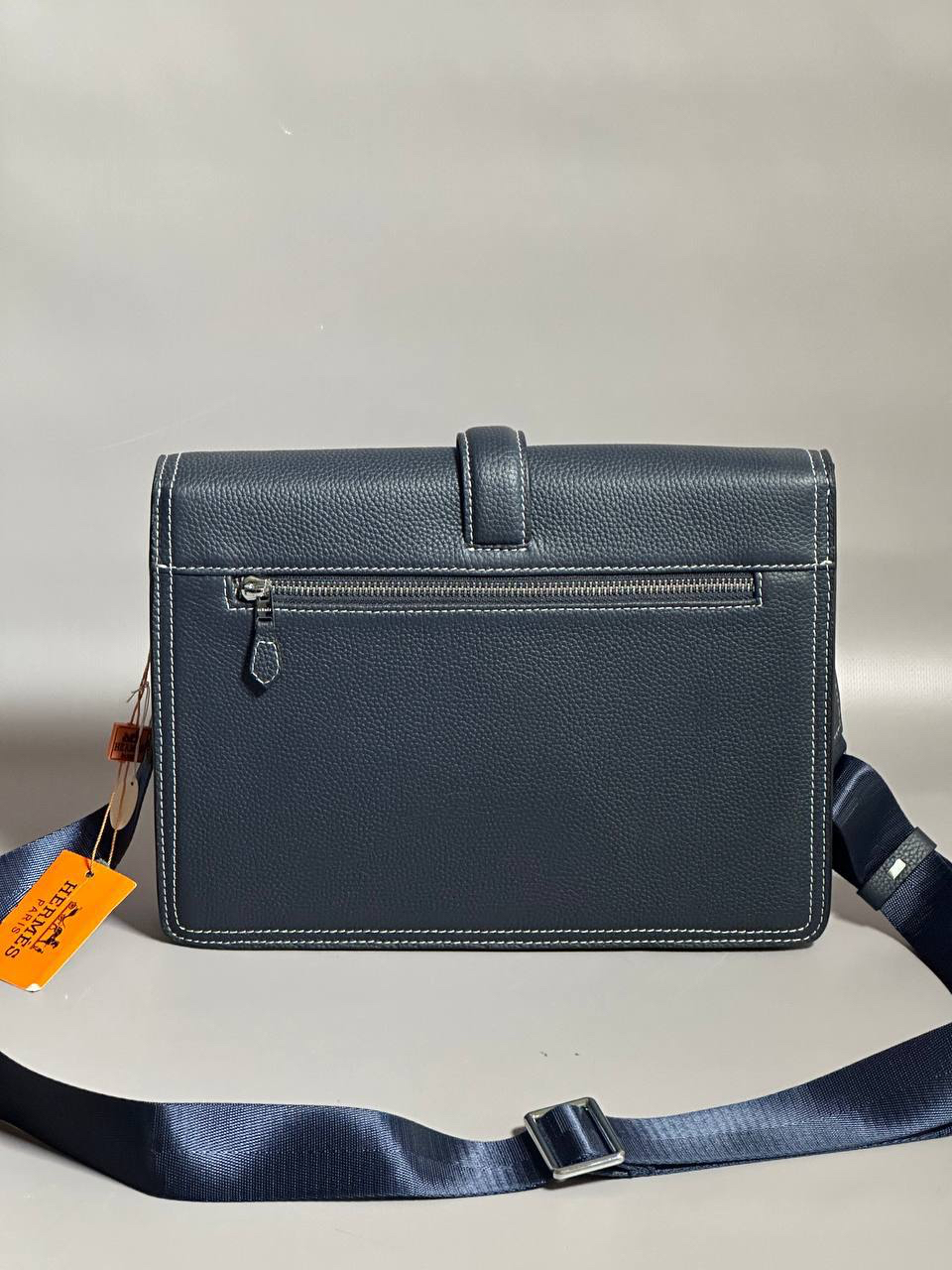 МУЖСКАЯ СУМКА МЕССЕНДЖЕР HERMES детальное фото