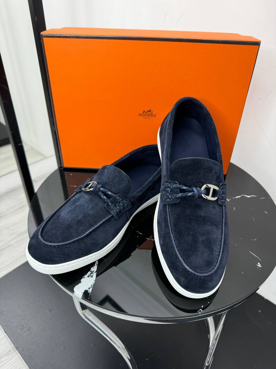 МУЖСКИЕ ЛОФЕРЫ HERMES детальное фото