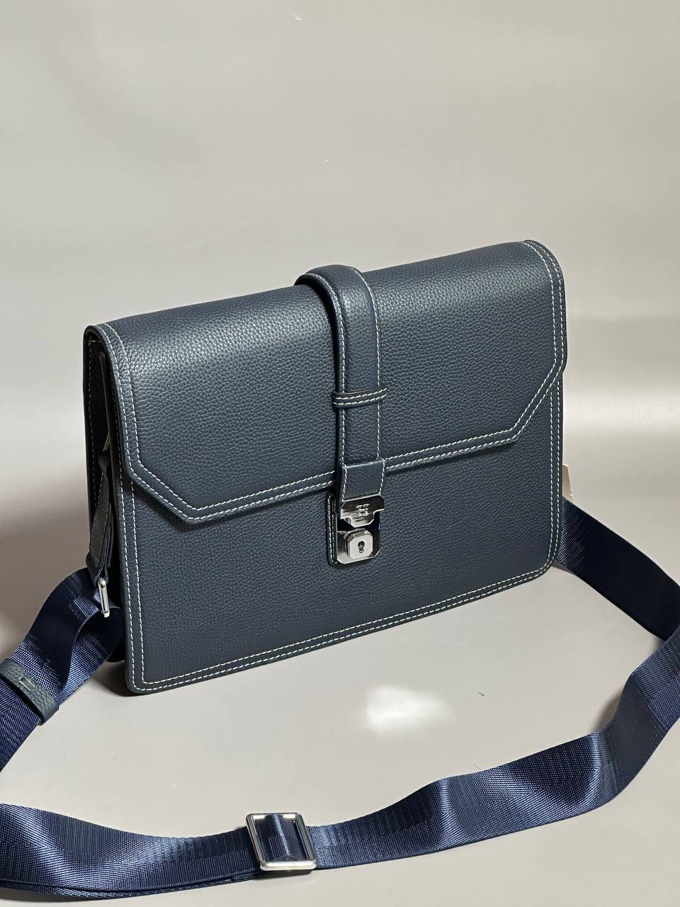 МУЖСКАЯ СУМКА МЕССЕНДЖЕР HERMES детальное фото