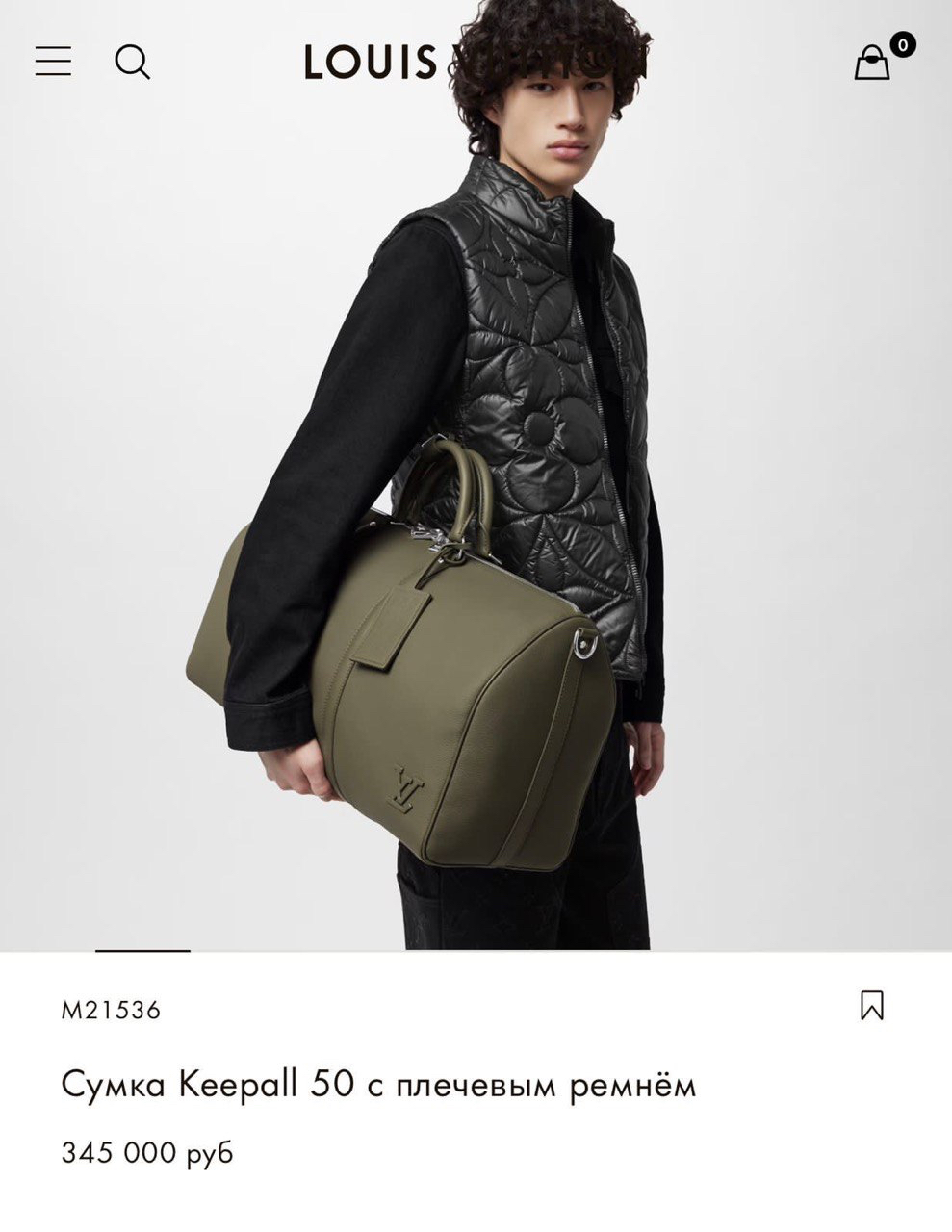 ДОРОЖНАЯ СУМКА LOUIS VUITTON детальное фото