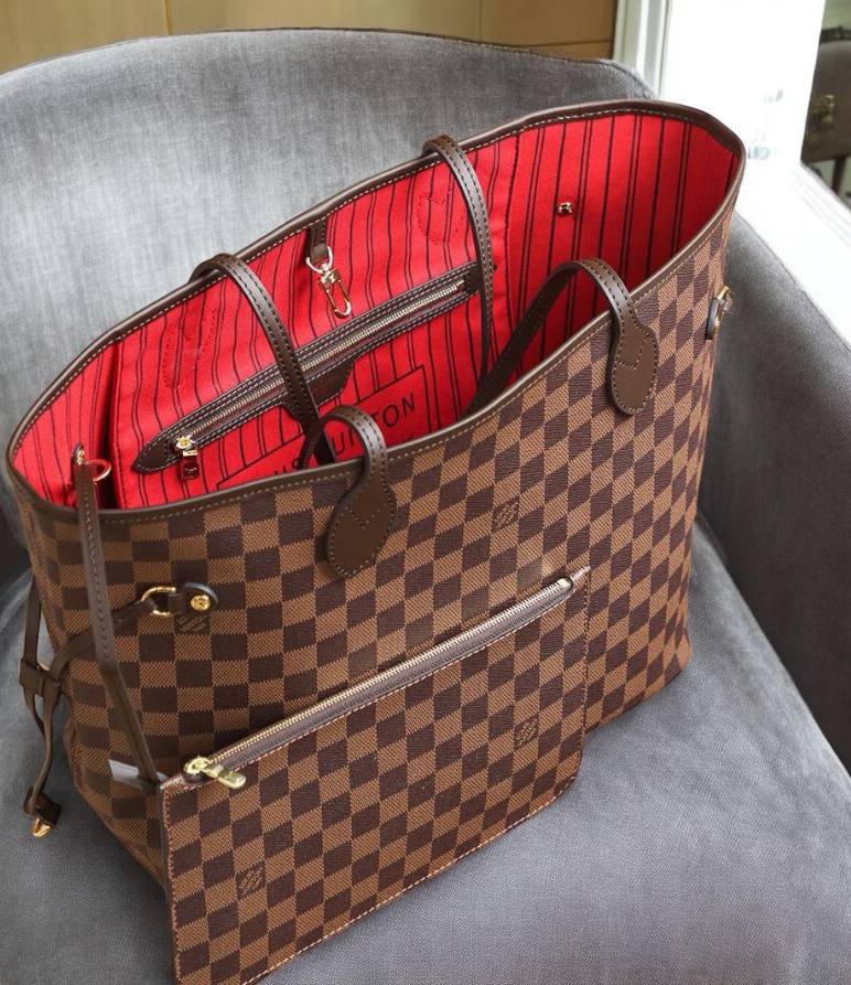 СУМКА LOUIS VUITTON NEVERFULL MM детальное фото