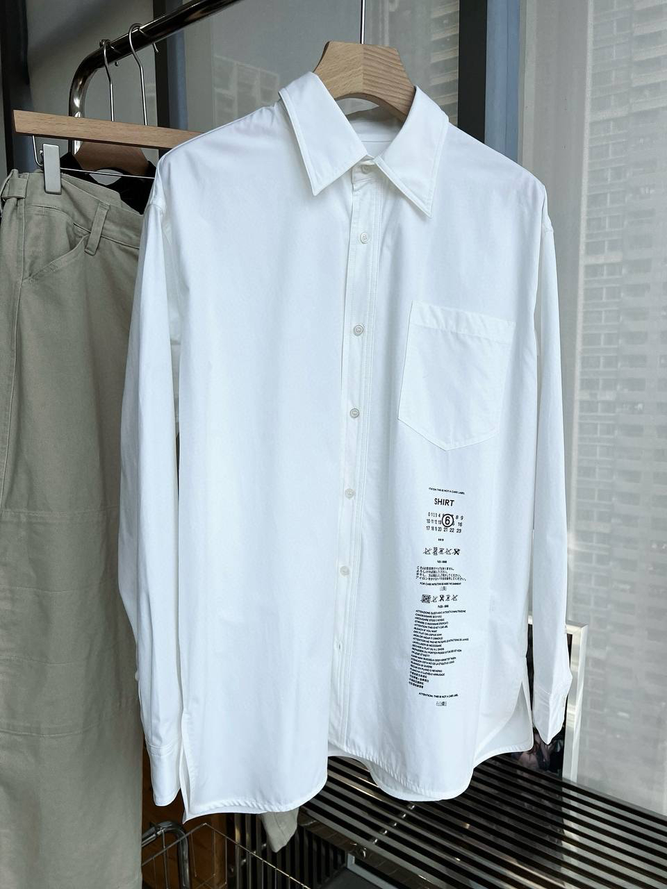 МУЖСКАЯ РУБАШКА MAISON MARGIELA детальное фото