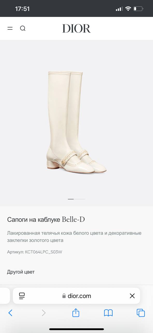 САПОГИ CHRISTIAN DIOR детальное фото
