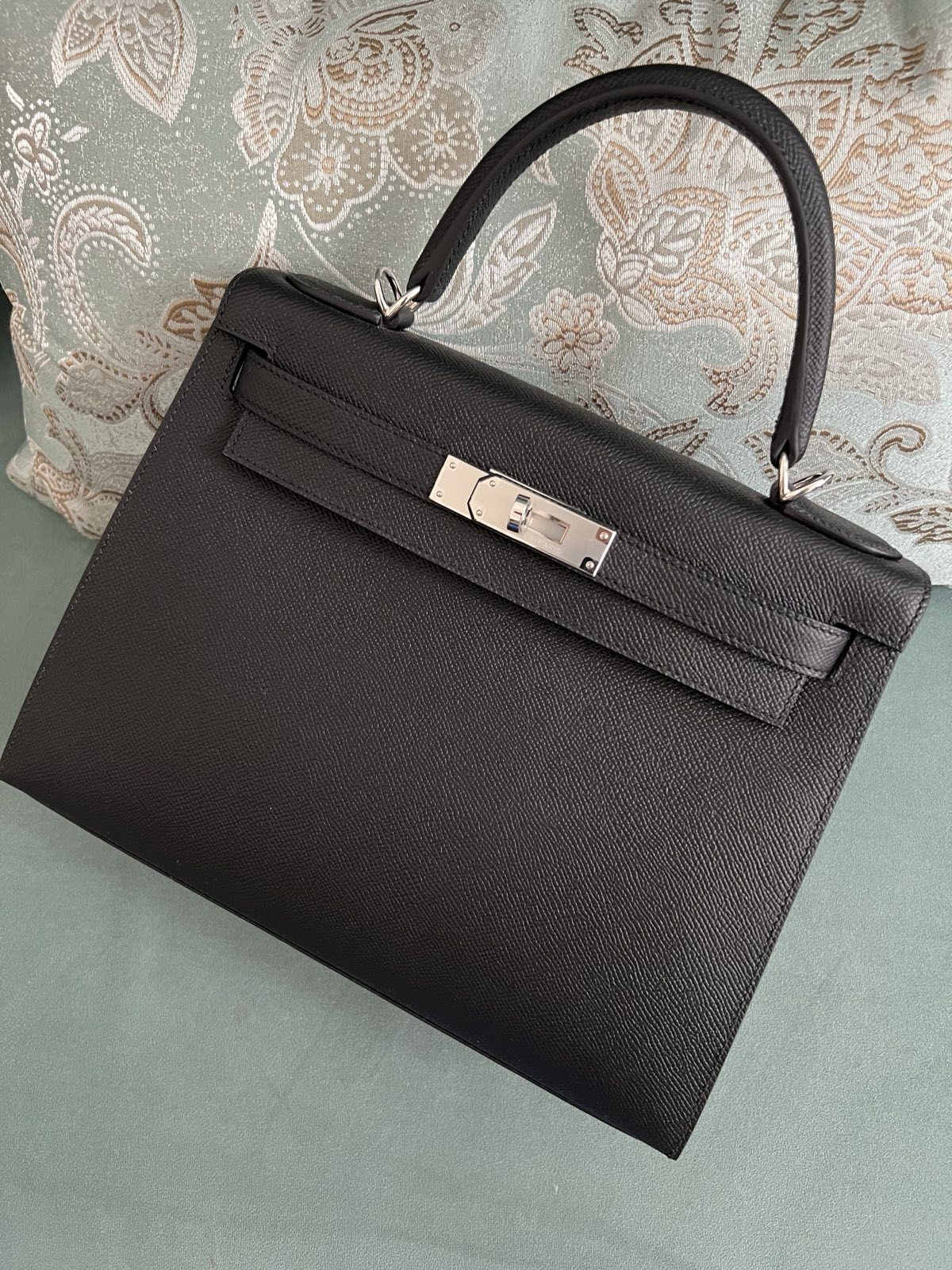 СУМКА HERMES KELLY 28 ручная работа детальное фото