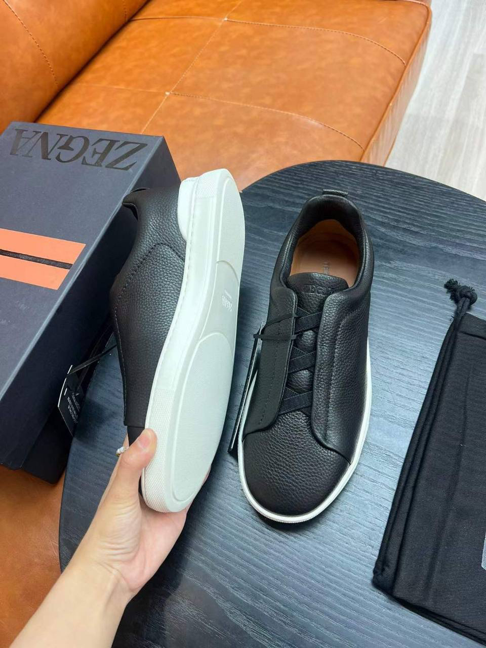 МУЖСКИЕ КЕДЫ ZEGNA детальное фото