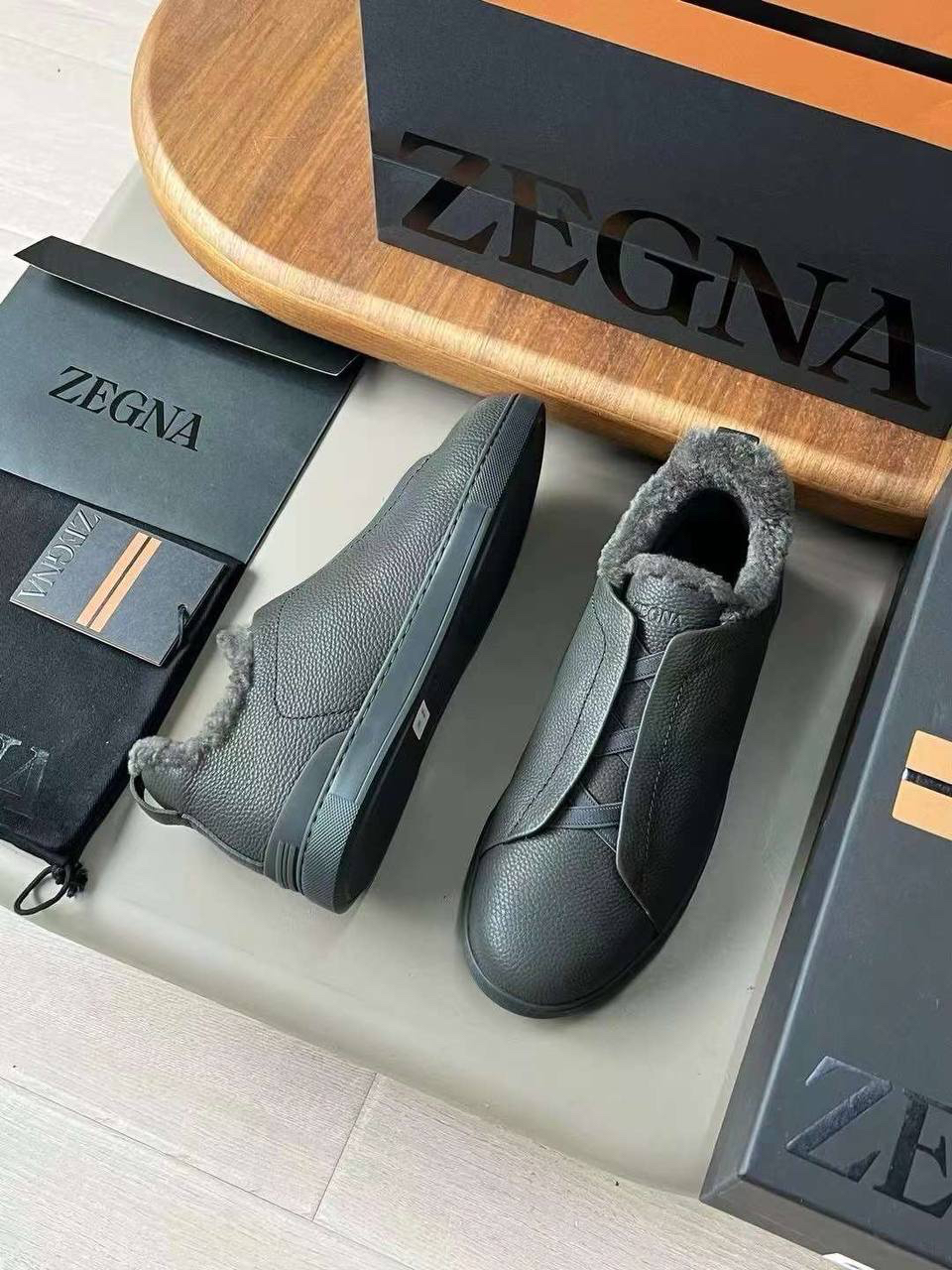 МУЖСКИЕ КЕДЫ ZEGNA детальное фото