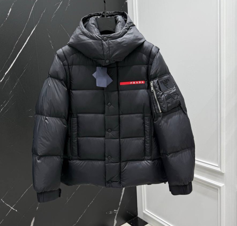 МУЖСКОЙ ПУХОВИК ТРАНСФОРМЕР PRADA фото