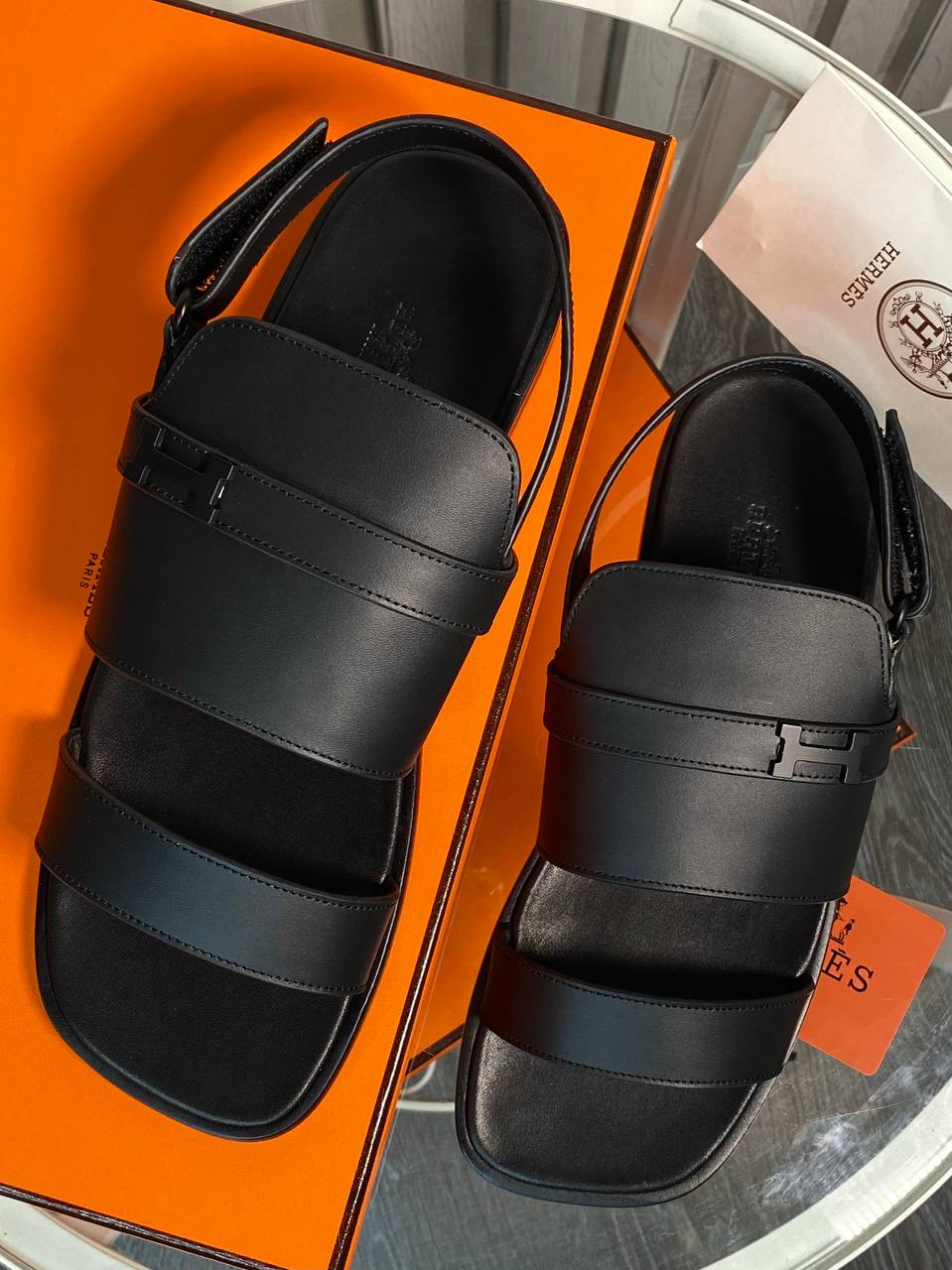 МУЖСКИЕ САНДАЛИИ HERMES детальное фото