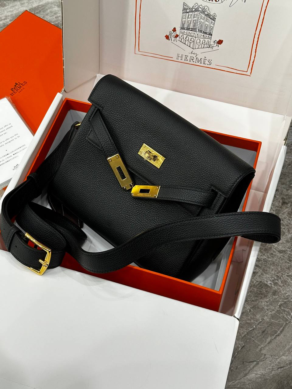 СУМКА HERMES KELLY MESSENGER детальное фото