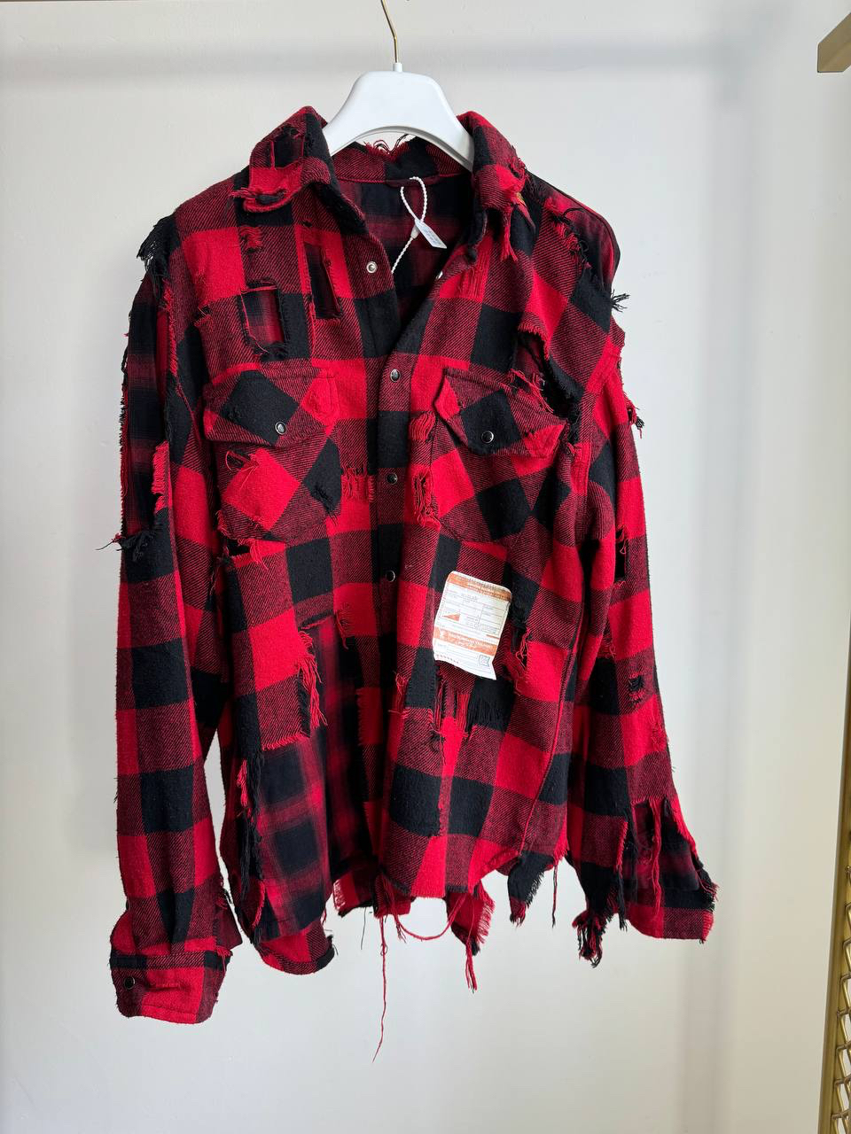 РУБАШКА УТЕПЛЕННАЯ MAISON MIHARA детальное фото