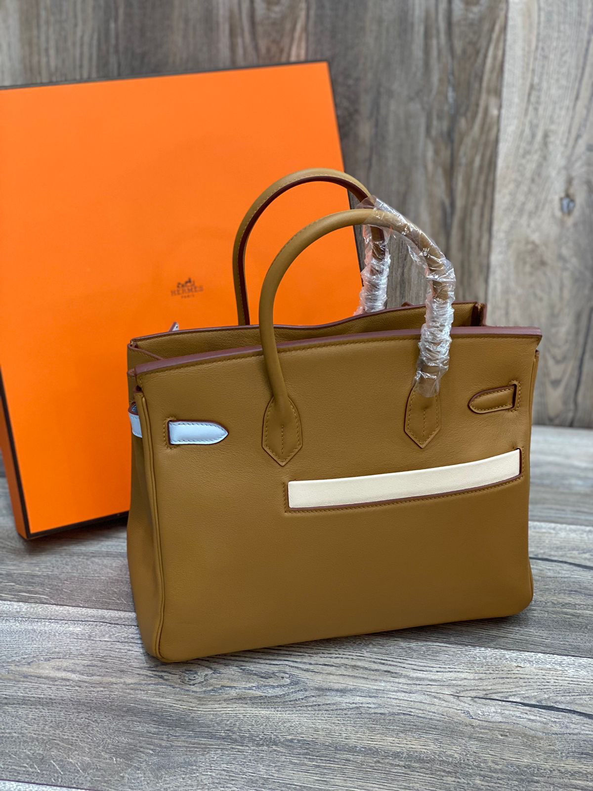 СУМКА HERMES BIRKIN 28 ручная работа детальное фото