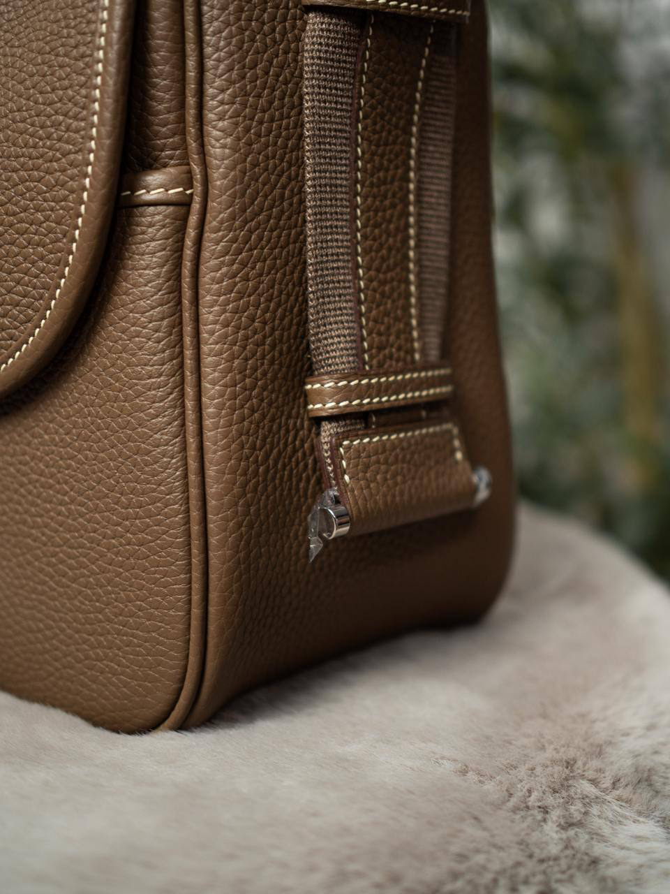 МУЖСКАЯ СУМКА МЕССЕНДЖЕР HERMES детальное фото