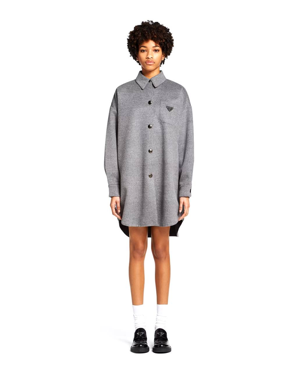 РУБАШКА УТЕПЛЕННАЯ PRADA детальное фото