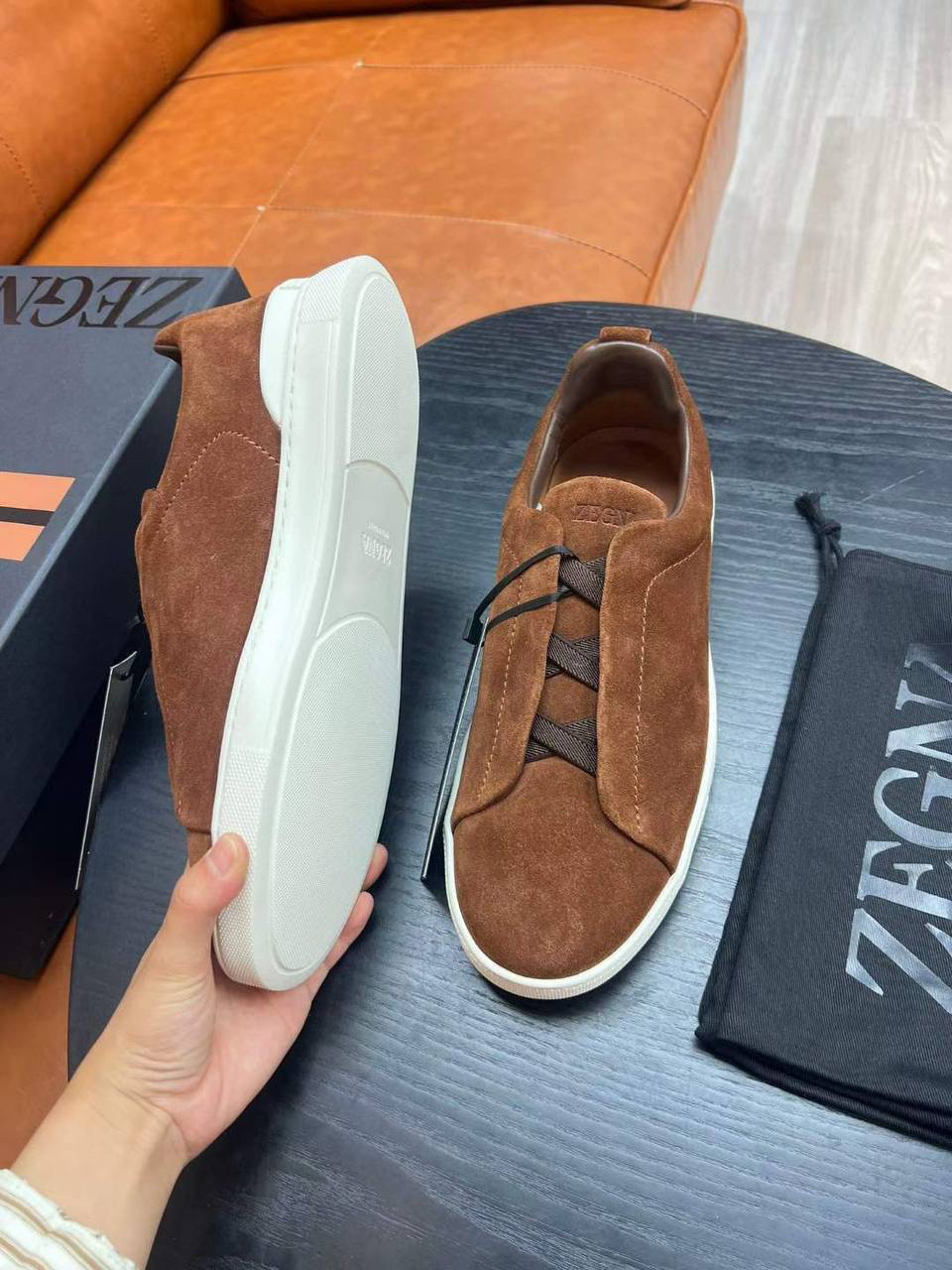МУЖСКИЕ КЕДЫ ZEGNA детальное фото