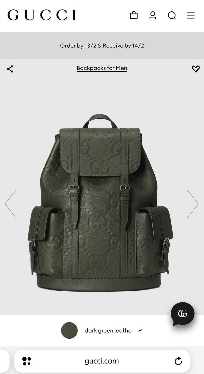 МУЖСКОЙ РЮКЗАК GUCCI детальное фото