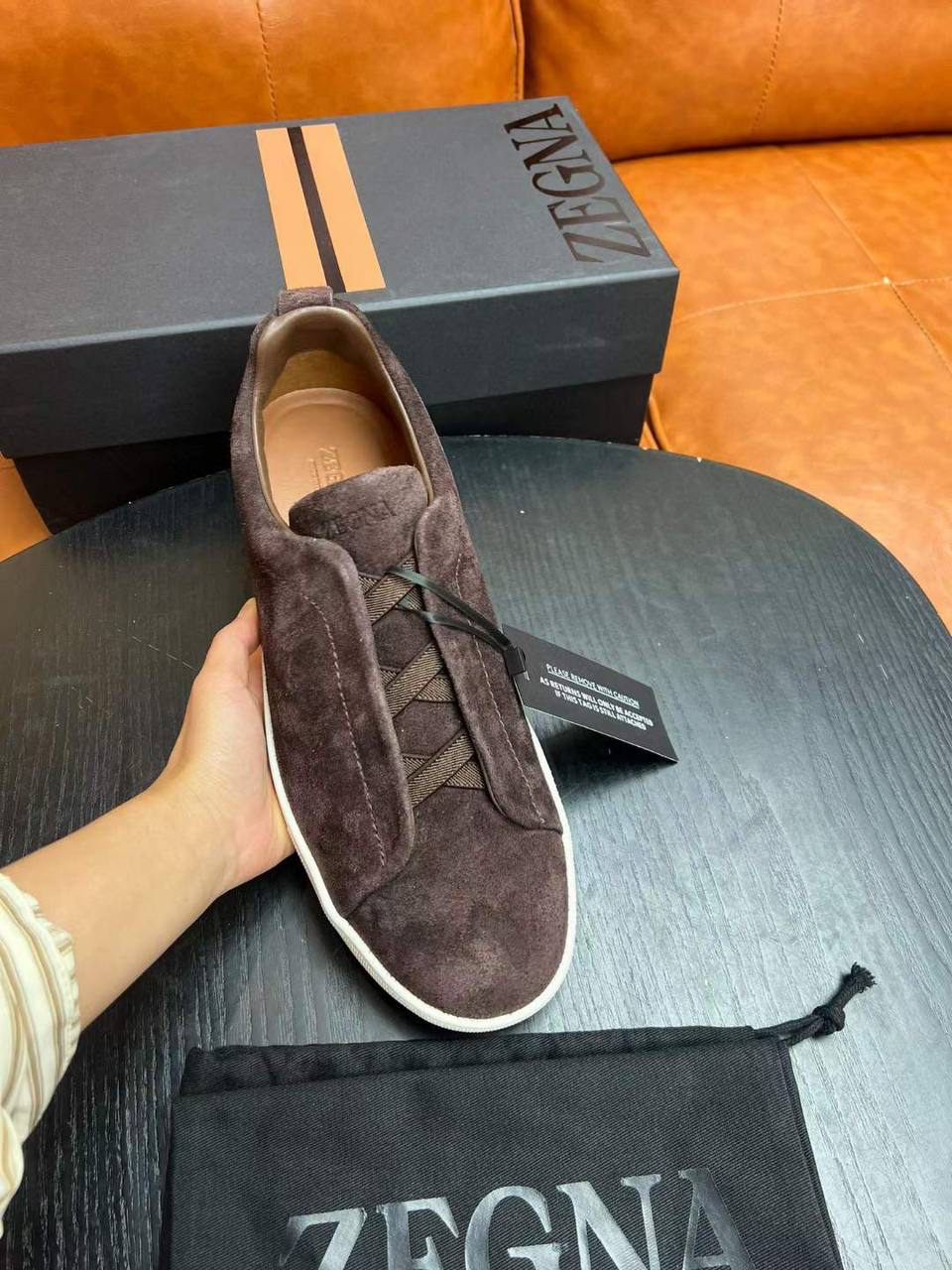 МУЖСКИЕ КЕДЫ ZEGNA детальное фото