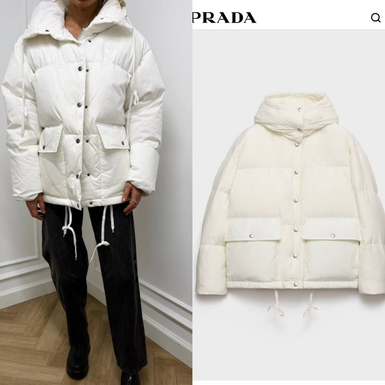 ПУХОВИК PRADA детальное фото