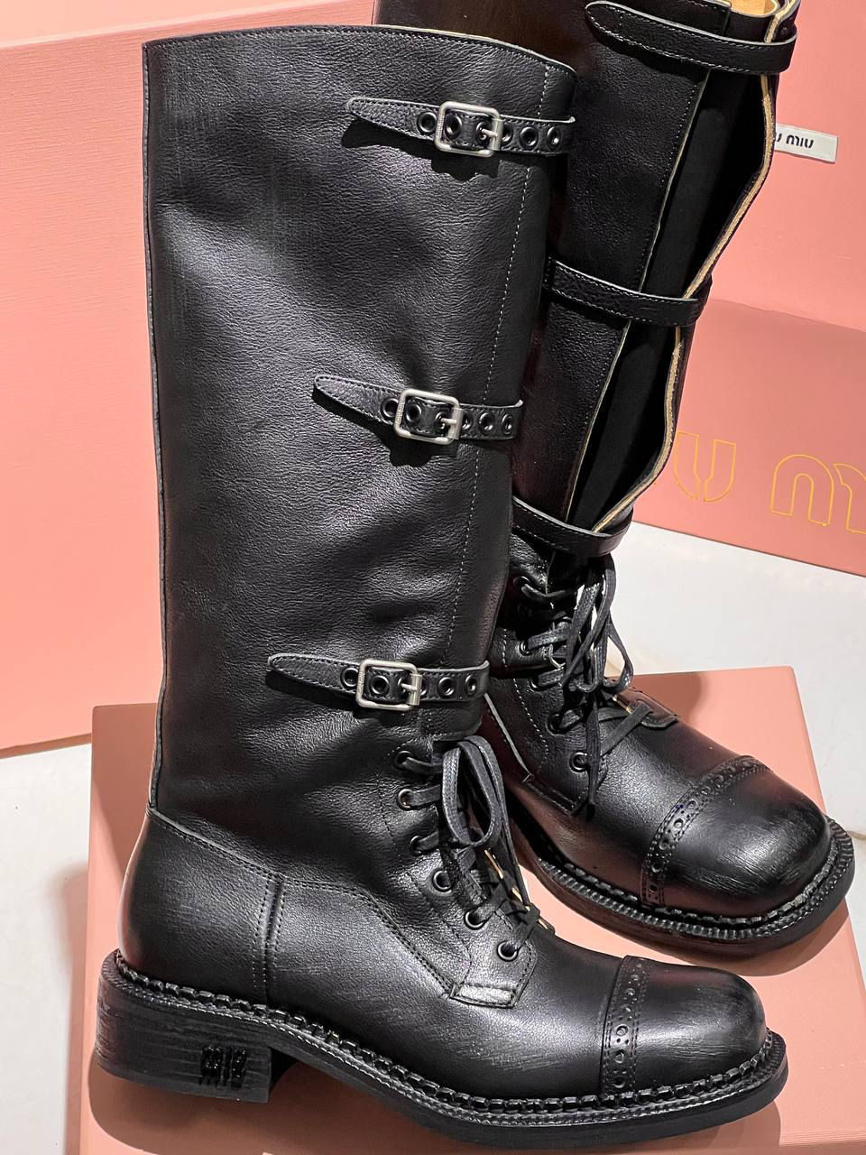 САПОГИ MIU MIU детальное фото