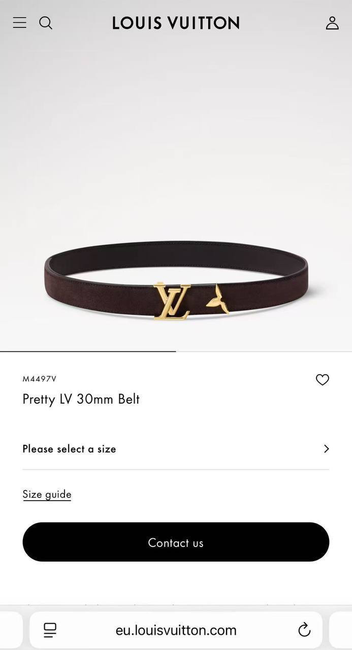 ЖЕНСКИЙ РЕМЕНЬ LOUIS VUITTON детальное фото