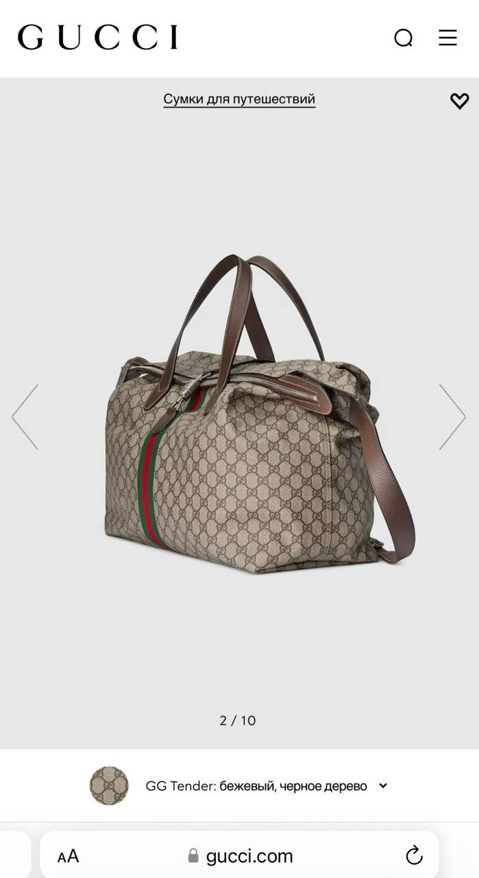 ДОРОЖНАЯ СУМКА GUCCI детальное фото