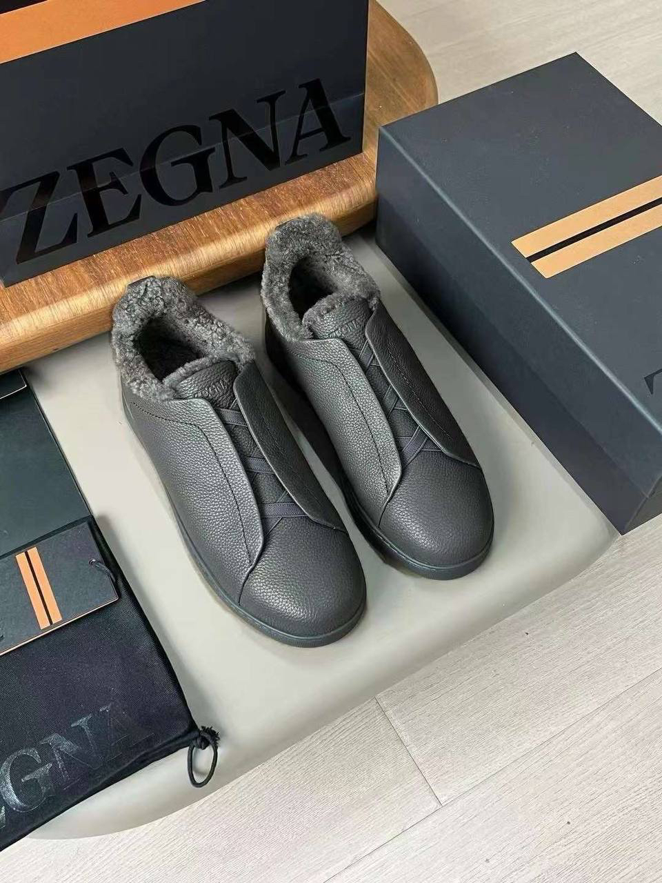 МУЖСКИЕ КЕДЫ ZEGNA детальное фото