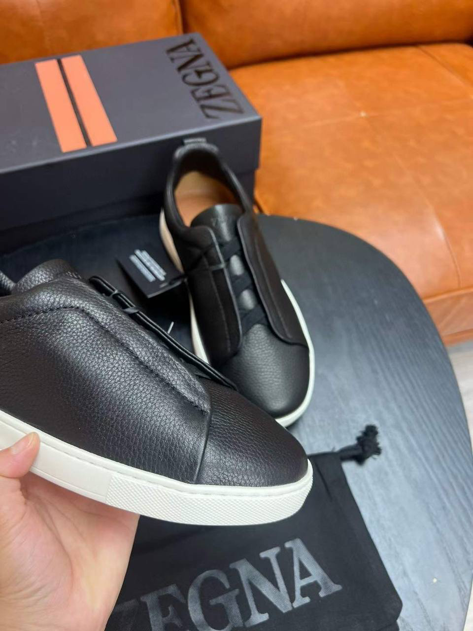 МУЖСКИЕ КЕДЫ ZEGNA детальное фото