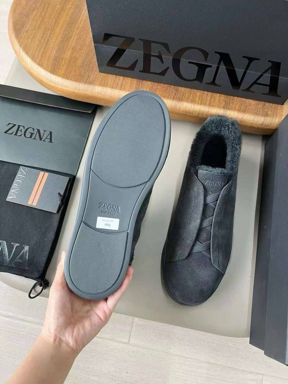 МУЖСКИЕ КЕДЫ ZEGNA детальное фото