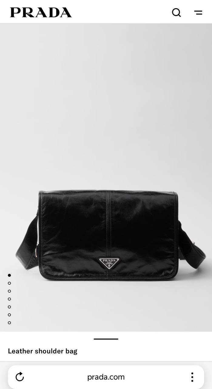МУЖСКАЯ СУМКА МЕССЕНДЖЕР PRADA детальное фото
