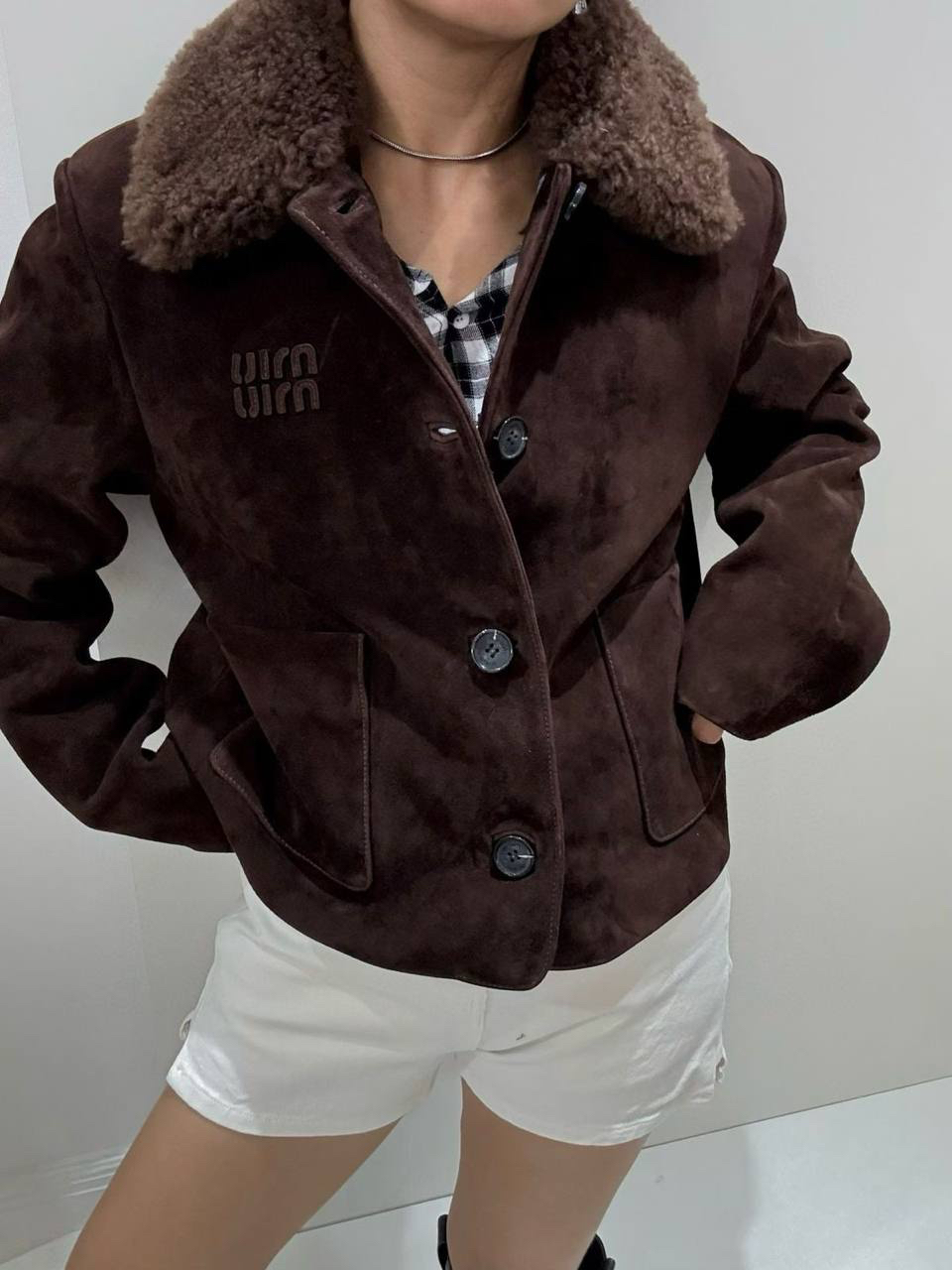 ДУБЛЕНКА MIU MIU детальное фото