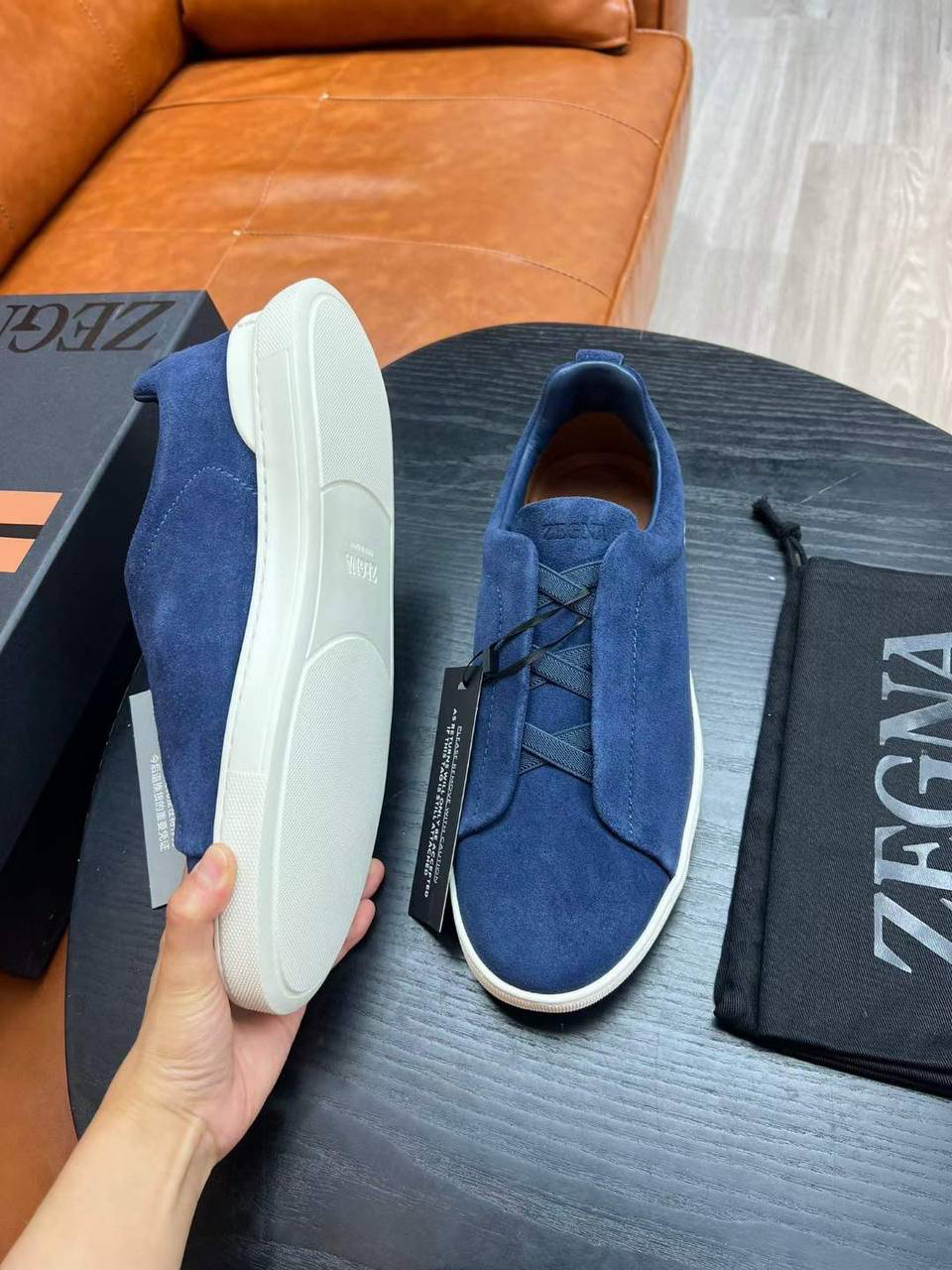 МУЖСКИЕ КЕДЫ ZEGNA детальное фото