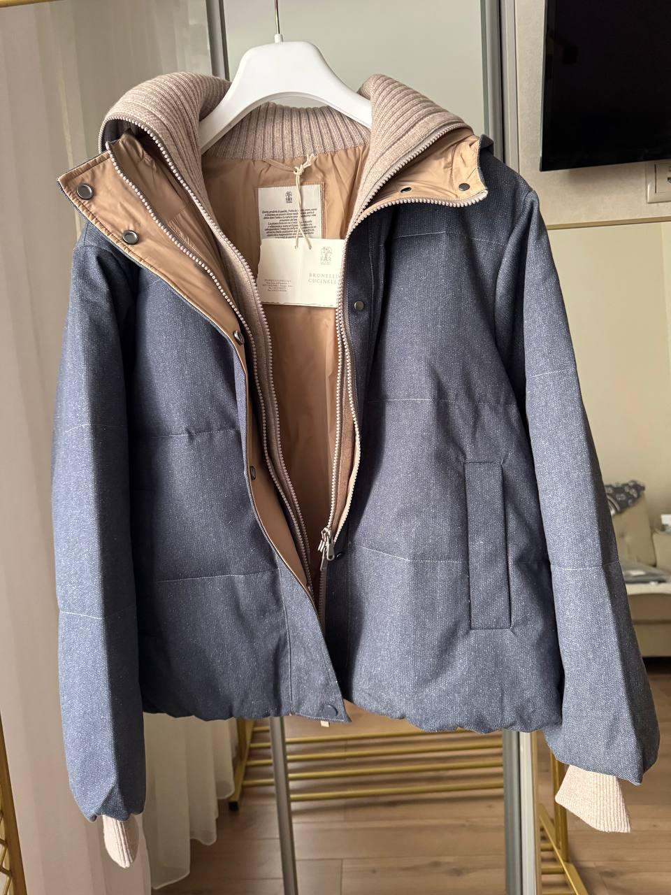 ПУХОВИК BRUNELLO CUCINELLI детальное фото