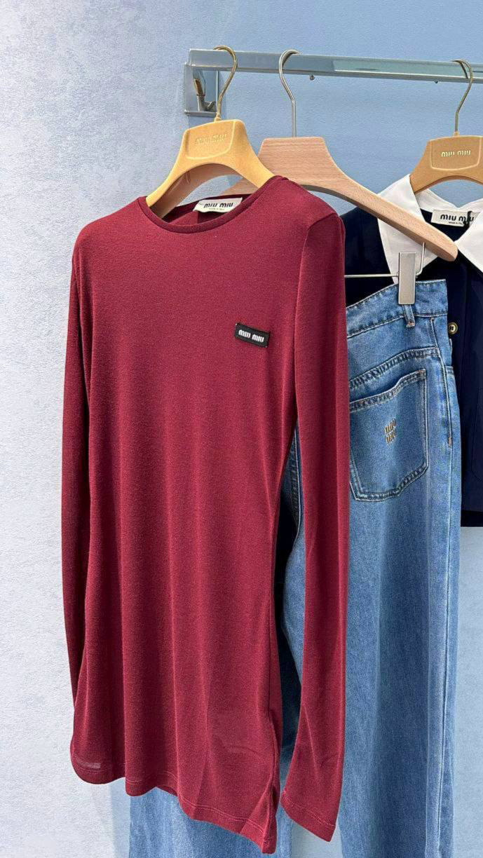 ЛОНГСЛИВ MIU MIU детальное фото