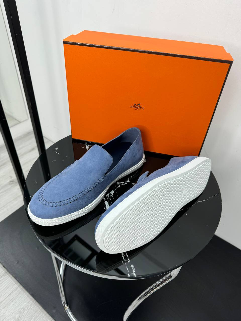 МУЖСКИЕ ЛОФЕРЫ HERMES детальное фото